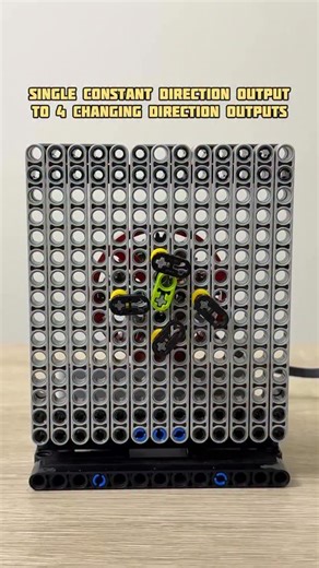 Bricks Master Builders on Instagram: "Single Constant direction output to 4 changing direction outputs #legotechnic #mechanism #technic #mechanical"
