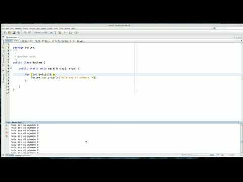 como hacer un bucle for - while en java - Netbeans