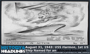 August 31, 1943: USS Harmon, 1st US Ship Named for an African American - History and Headlines