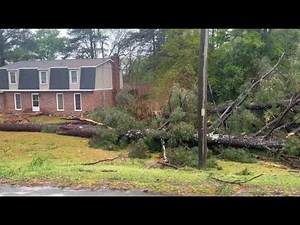 WATCH: Warner Robins residents on Brentwood Avenue left assessing damage after storms