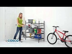3-Shelf Folding/Stackable Storage Shelving