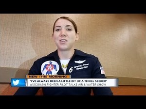 Thunderbirds Female Pilot Fly at Milwaukee AirShow For The First Time: Capt Michelle Curran "Mace"