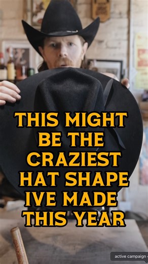 5.3K reactions · 97 shares | If you like crazy hat shapes you’re in for a treat. This might be the craziest cowboy hat shape we have made all year! Im having a blast man. Life is beautiful! Stay wild | Wild Hats | Facebook
