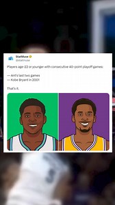 20K views · 134 reactions | Anthony Edwards joins Kobe Bryant as the only players in NBA history aged 22 or younger to have back-to-back 40-point games (via @statmuse/tw) | Timberwolves Nation | Facebook