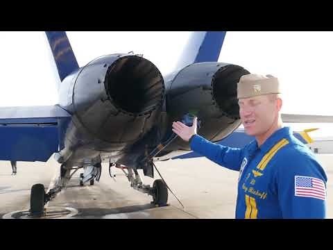 Blue Angels F-18 Hornet Walkaround Tour