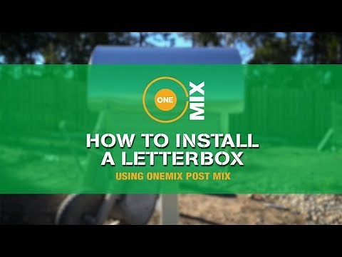 How to install a letterbox using OneMix Post Mix