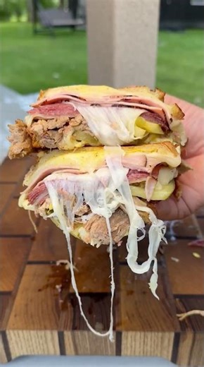 Smoked Cuban Sandwich #chicken #food #cooking #chef #knowledge #breakfast #chocolate #cake #funny