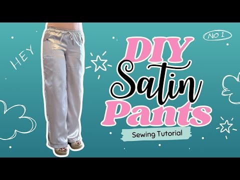 Make These Trendy Satin Pants - Easy DIY Sewing Tutorial