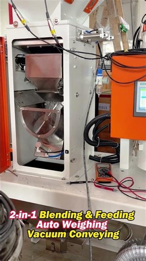 2-in-1 Blending & Feeding System Auto Weighing Vacuum Conveying #plastic #factory #feeding #loading