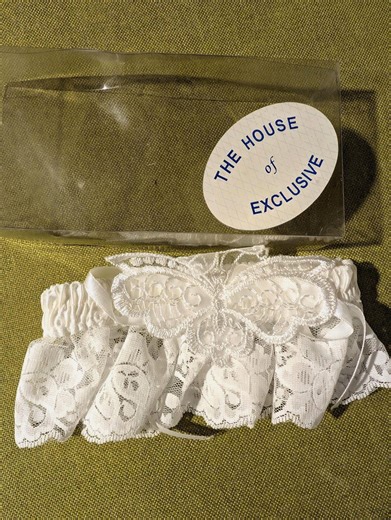 Vintage Bride Lace Garter From House of Exclusive 1980s - Etsy