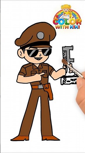 Learn to Draw Little Singham - Drawing and Coloring Tutorial for Kids