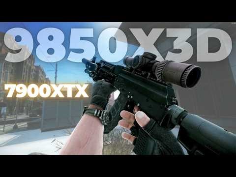 7900XTX + 9850X3D Streets of Tarkov 1440 FPS Test
