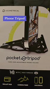A tripod the size of a credit card?! 🤯 The pocket Tripod Pro2 gives you the power to create professional content or enjoy your favorite videos anywhere, and it fits in your wallet. ✅ Size of 1 Credit Card ✅ Woks with any Phone or Case ✅ Adjusts and Holds any Angle ✅ Backed by 100% Lifetime Guarantee Get yours now and save an extra $5 OFF today! | Geometrical Inc.