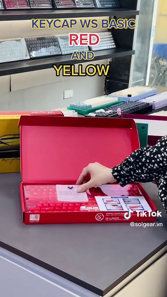 Basic is the best! Keycap WS Basic Red and Yellow đang có sẵn tại Sói Gear!!! #soigear #keycap #ws #wuque #basic #red #yellow #custom #beautiful #best #simple #227