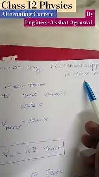 class 12 physics Alternating Current