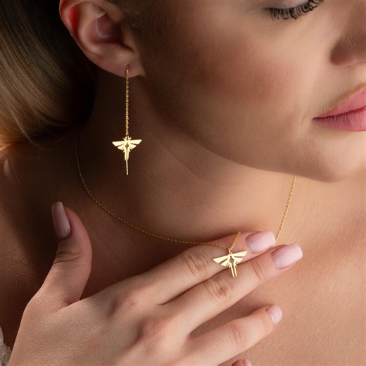Firefly Necklace and Earrings Set – 925 Sterling Silver, TLOU Inspired - Etsy UK
