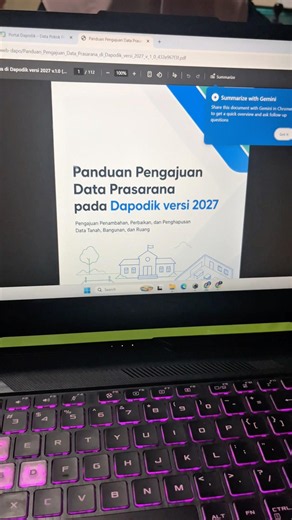 UNDUH PANDUAN PENGAJUAN DATA PRASARANA PADA DAPODIK VERSI 2027