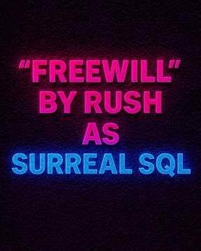 Rush “Freewill” Reimagined in SQL | Surreal SQL