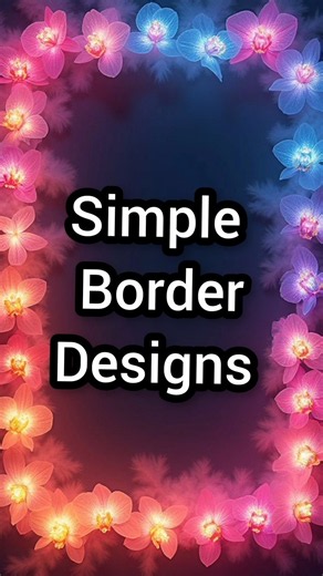 Pretty Border Design|Easy Border#shorts #borderdesign #schoolproject #borderart#easydrawing #drawing