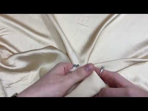 Linen Viscose Satin- Shell Beige #14973