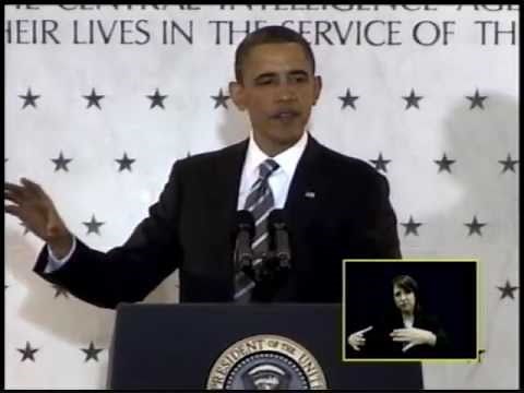 President Barack Obama Thanks the Intelligence Community at CIA Headquarters