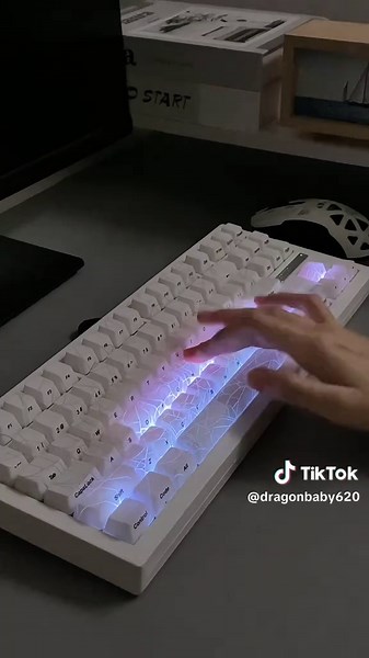 White Spiderweb Mechanical Keyboard Design Review