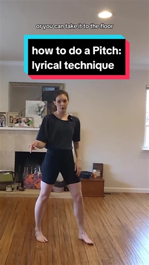 When you do a Pitch, you want to suspend your leg up before coming out of it. so it has a nice lofty appearance while also mixing sharp and flowy textures #dancetechnique #danceclass #dancetutorial #lyricaldance
