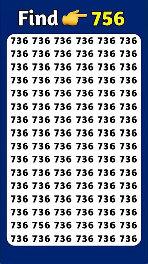 find the odd number 756 #oddnumber #findtheoddnumber #quiz #mindbendingquiz #mathematic #logicriddle