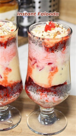 Instant Falooda Aesi recipe ap ko pehly kabhi kisi ne nhi btai hogi 😍😋 #shorts #foryou