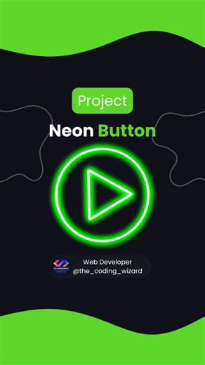 The Coding Wizard | Web Development & AI | 1M🎯 on Instagram: "Neon Button 📌 Source Code -> Link in bio🔥💥 Follow @the_coding_wizard Follow @the_coding_wizard Follow @the_coding_wizard Tag your friends that need to see this! 🙏 • • Turn on post notification so you don't miss any single post 📲 • • __________________________________ Like our content ? Hit that follow button! ⬇️ 👉 @the_coding_wizard 👉 @the_coding_wizard __________________