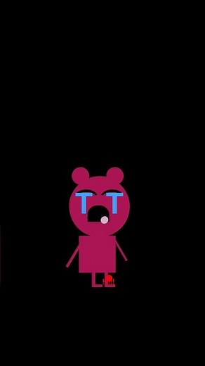 patchwork pals Bertie the bear crying