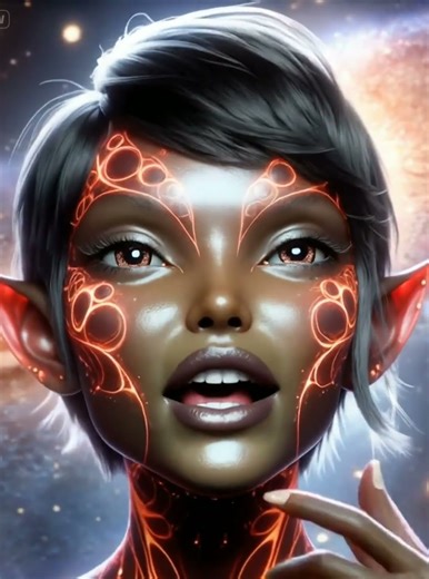 ✨ Glowing Alien Woman Sings | Dance The Night 🔥 (AI Art Music Video) #Shorts