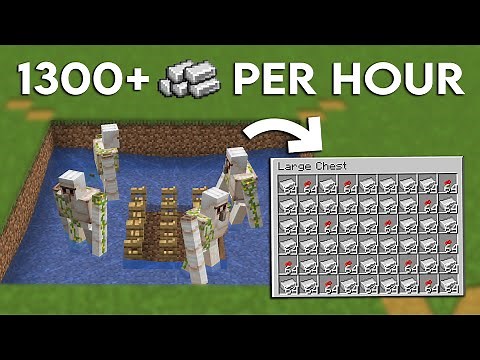 NEW MINECRAFT 1.21.10 EASY IRON FARM TUTORIAL - 1300+ Iron Per Hour!
