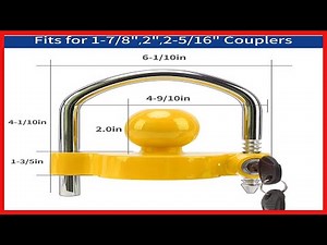 Secure Your Trailer with the Heavy Duty Tow Ball Coupler Lock