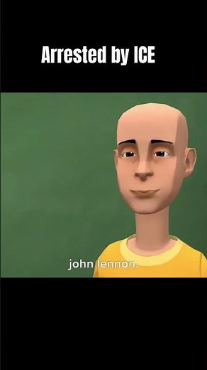 Caillou gets arrested at school #cartoon #comedy #caillou #cartoon #movie #shorts #memes #clips