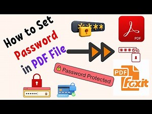 How to set password in PDF File | How to create password protected PDF file |