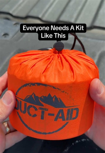 Duct-Aid 74-Piece Ultimate EDC Trauma First Aid Kit packed with gauze pads, alcohol wipes, gloves, trauma pads, medical-grade duct tape, scissors and more in a compact emergency kit for car, camping, hiking and travel. #ductaid #firstaidkit #survivalkit #emergencygear #edcgear
