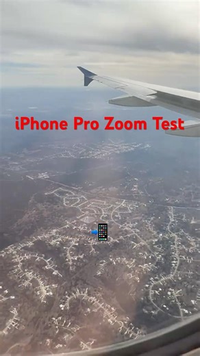 iPhone 17/16 Pro Zoom Test #airplane #iphonezoom