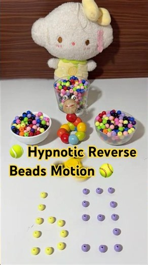Hypnotic Reverse Beads Motion - Relaxing Visual Loop 333 - B 9 #asmrshorts #relaxing