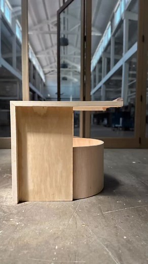 Hand painted trompe-l’œil wood grain on a Schindler inspired sling back chair for the shooting of our new Peek family of fixtures, a group of sculptural and adjustable folded metal spot and can lights in several luxe finishes. | Ravenhill Studio