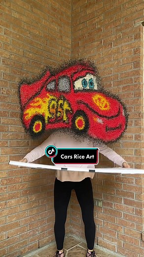 Pixar Cars Characters in Rice Art Animation