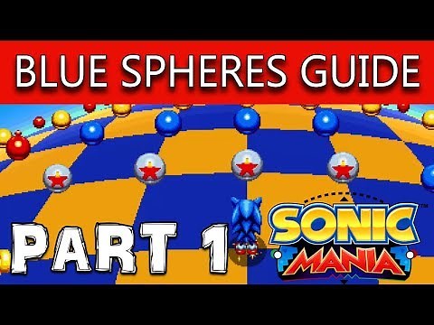 Sonic Mania Bonus Stage - BLUE SPHERE - Guide To Gold Medallions! Part 1