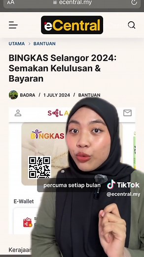 Bantuan BINGKAS Selangor 2024: Dapatkan RM300 Bulanan