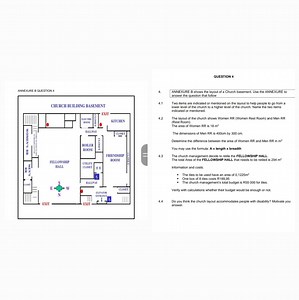QUESTION 4: Church Basement Layout and Related CalculationsUs... | Filo