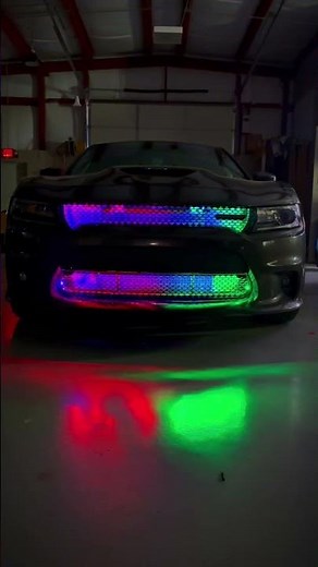 Chasing LED install on a Charger Grille #underglow #nashville #lights