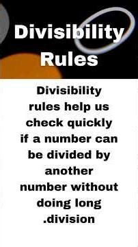 Amazing Divisibility Rules You Never Learned in School! | Math Trick for Everyone