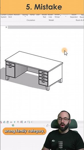 #revit Mistake 5 - wrong family category