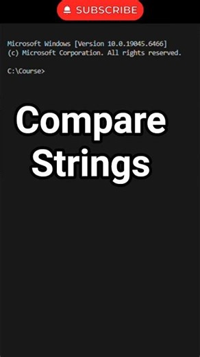 Compare Two Strings in C++ | Beginner Program #shorts