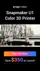 🏆 Snapmaker U1: The New Standard for 3D Printing. Super-fast multi-material printing—with 5-second swaps, auto-feed, and smart algorithms for breakthrough speed and effortless convenience. ✨ 4-Color Printing | 5s Toolhead Swap | Auto-Feed | Smart Calibration ⏳ Kickstarter slots are open — are you in? | Snapmaker