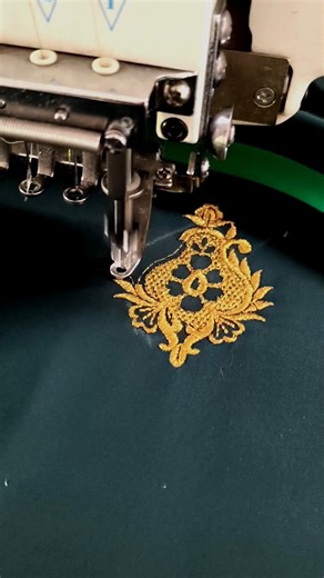 Computerised machine embroidery
